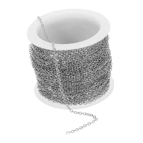 EXAOMBLE Kupfer Kreuzkette Roll Kettenverlängerung DIY Schmuck Zubehör Flach O Glieder Flexibel für Armband Halskette Basteln Langlebig und Vielseitig Verwendbar EXAOMBLE Kupfer Kreuzkette Roll Kettenverlängerung DIY Schmuck Zubehör Flach O Glieder Flexibel für Armband Halskette Basteln Langlebig und Vielseitig Verwendbar von EXAOMBLE