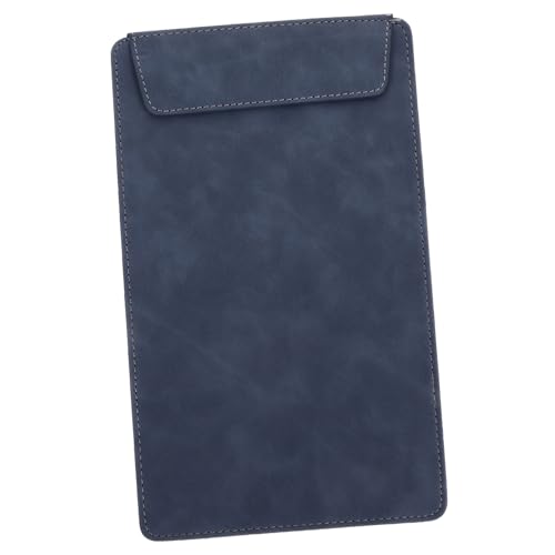 EXAOMBLE Portables Vielseitiges Konferenz Klemmbrett aus Leder Robustes Schreibbrett und Menühalter Flexibler Organizer in Jeansblau für Büro Restaurant und Lagerverwaltung EXAOMBLE Portables Vielseitiges Konferenz Klemmbrett aus Leder Robustes Schreibbrett und Menühalter Flexibler Organizer in Jeansblau für Büro Restaurant und Lagerverwaltung von EXAOMBLE