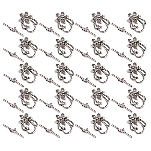 EXAOMBLE Retro Blumenförmige Schnalle Teiliges für DIY Schmuckprojekte für Armbänder und Halsketten Langlebig von EXAOMBLE