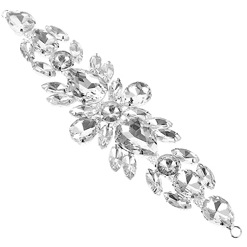 EXAOMBLE Rhinestone Applique Patch für Hochzeitskleidung Glitzernde Strass Applikation für Brautkleider Gürtel und Accessoires zum Dekorieren von Kleidung und Schuhen EXAOMBLE Rhinestone Applique Patch für Hochzeitskleidung Glitzernde Strass Applikation für Brautkleider Gürtel und Accessoires zum Dekorieren von Kleidung und Schuhen von EXAOMBLE