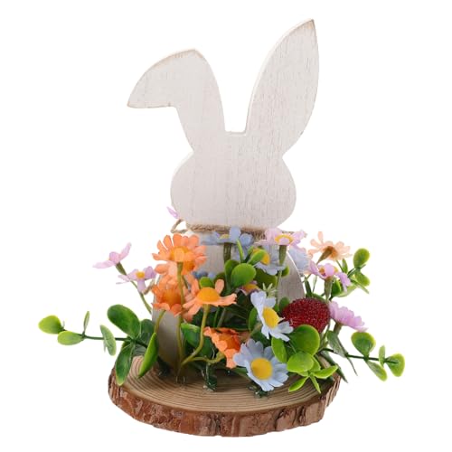 EXAOMBLE Rustikale Hasenfigur Aus Holz Mit Blumenmuster, Hasendekoration, Bauernhaus-osterschild, Frühlingshase, Tischdekoration Für Ostern, Tischdekoration EXAOMBLE Rustikale Hasenfigur Aus Holz Mit Blumenmuster, Hasendekoration, Bauernhaus-osterschild, Frühlingshase, Tischdekoration Für Ostern, Tischdekoration von EXAOMBLE