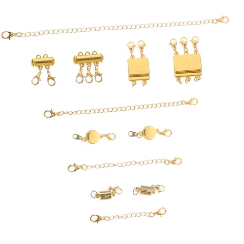 EXAOMBLE Schnallen Set Verschlussverlängerung Layering Halskettenverbinder Verlängerung Für Halskette Goldene Legierung EXAOMBLE Schnallen Set Verschlussverlängerung Layering Halskettenverbinder Verlängerung Für Halskette Goldene Legierung von EXAOMBLE
