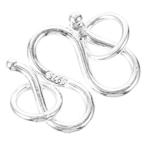 EXAOMBLE Silber Schmuckverschluss Eleganter Verbinder für Armbänder und Halsketten Leicht und Langlebig für DIY Projekte Perlenketten und Designs EXAOMBLE Silber Schmuckverschluss Eleganter Verbinder für Armbänder und Halsketten Leicht und Langlebig für DIY Projekte Perlenketten und Designs von EXAOMBLE
