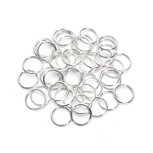 EXAOMBLE Teiliges Silberfarbene Öffnungs Biegeringe für Schmuckherstellung Verschiedene für DIY Armbänder Halsketten und Anhänger Vielseitig Einsetzbar für Charms und Bastelprojekte von EXAOMBLE