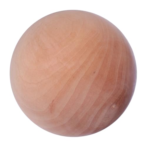EXAOMBLE Unbehandelte Holzperlen Runde Holz Kugeln Naturholz Durchmesser für DIY Bastelprojekte Schmuckherstellung und Kreative Dekorationen von EXAOMBLE