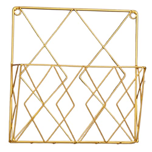 EXAOMBLE Wandmontierter Bücher und Zeitschriftenhalter aus Goldfarbener Organizer für Wohnzimmer und Büro und Rostbeständig zur Präsentation von Büchern EXAOMBLE Wandmontierter Bücher und Zeitschriftenhalter aus Goldfarbener Organizer für Wohnzimmer und Büro und Rostbeständig zur Präsentation von Büchern von EXAOMBLE