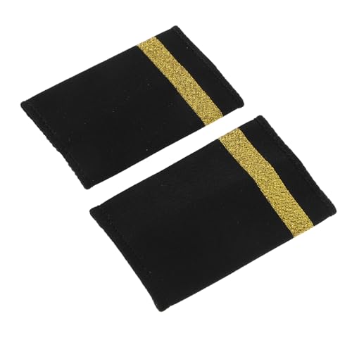 1 Paar Schulterklappen: Schulterklappen Für Professionelle Pilotenuniformen – Einteilige Schulterklappen Für Flugkapitäne – Zubehör Für Luftfahrtabzeichen Für Flug-cosplay von EXCEART