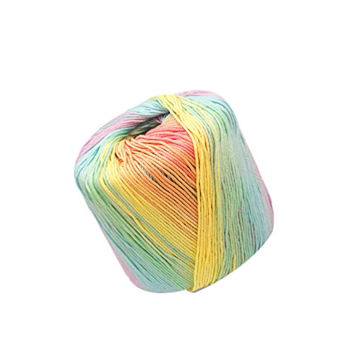 1 Rolle Baumwollgarn Knäuel Garn Färben bunte Baumwollfäden zum Häkeln Hardanger Kreuzstich Nadelspitze Handstickerei 133 heller Regenbogen 1 Rolle Baumwollgarn Knäuel Garn Färben bunte Baumwollfäden zum Häkeln Hardanger Kreuzstich Nadelspitze Handstickerei 133 heller Regenbogen von EXCEART