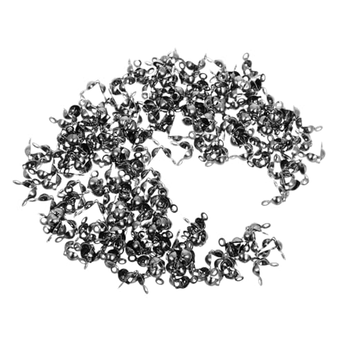 EXCEART Schmuck Projekt Zubehör Eisen Metall Perlen Spitzen Kalotten Enden Knoten Crimp Verschluss Sets von EXCEART