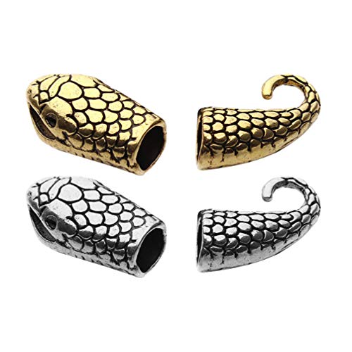 10 Set Schmuck Verschlüsse Schnallen Persönlichkeit Schlangenkopf Leder Seil Verbinder Charm Verschluss für Halskette Armband Kette Schmuck DIY Machen Zubehör Gemischten Stil 10 Set Schmuck Verschlüsse Schnallen Persönlichkeit Schlangenkopf Leder Seil Verbinder Charm Verschluss für Halskette Armband Kette Schmuck DIY Machen Zubehör Gemischten Stil von EXCEART