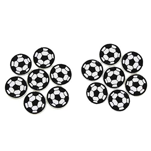 10 x Fußballball-Aufnäher, Stickerei, Aufnäher, Applikation für Kinder, Jeans, Kleidung, Reparatur, Dekoration 10 x Fußballball-Aufnäher, Stickerei, Aufnäher, Applikation für Kinder, Jeans, Kleidung, Reparatur, Dekoration von EXCEART