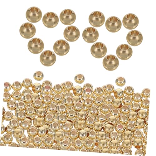 100 Stück Vergoldete Spacer Perlen für Schmuckherstellung für Diy Armbänder und Ohrringe Hautfreundlich und Vielseitig Einsetzbar 100 Stück Vergoldete Spacer Perlen für Schmuckherstellung für Diy Armbänder und Ohrringe Hautfreundlich und Vielseitig Einsetzbar von EXCEART