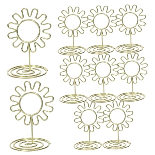 10Stücke Tischkartenhalter mit Sonnenblumen Design Fotohalter für Hochzeiten Geburtstage und Bürodekoration Langlebig und Stabil für Menükarten und Namenskarten 10Stücke Tischkartenhalter mit Sonnenblumen Design Fotohalter für Hochzeiten Geburtstage und Bürodekoration Langlebig und Stabil für Menükarten und Namenskarten von EXCEART