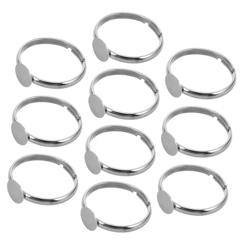 10Stücke Verstellbare Rohlinge mit Runder Selbstklebender Lünettenschale für DIY Schmuckherstellung für Studenten Vielseitig Einsetzbar für Projekte 10Stücke Verstellbare Rohlinge mit Runder Selbstklebender Lünettenschale für DIY Schmuckherstellung für Studenten Vielseitig Einsetzbar für Projekte von EXCEART