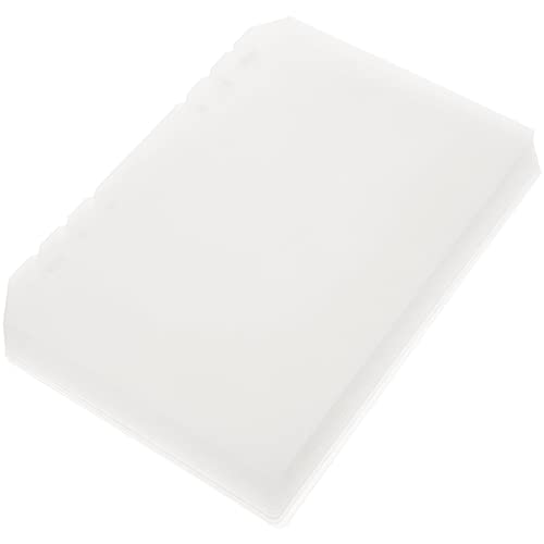 12 A5-Ordner-Trennblätter 6 Löcher Transparente Pvc-Ordner-Trennblätter Mit Laschen Durchsichtige Papierblatt- -Trennblätter A5- -Trennblätter Für Binder-Notizbuch von EXCEART