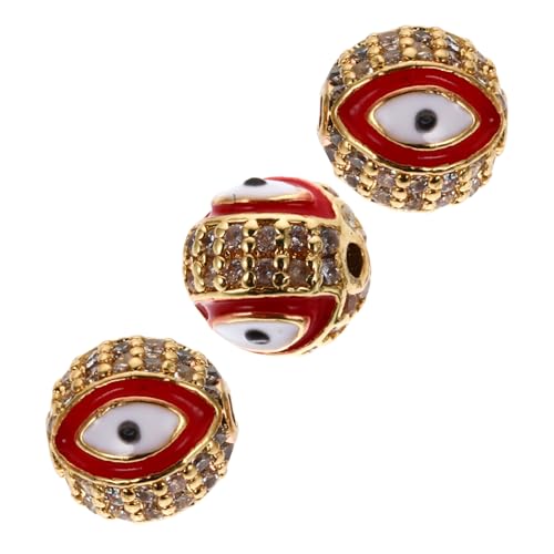 3Stücke Teiliges Augenperlen für DIY Schmuckherstellung Hochwertige Augencharmperlen Legierung für Armbänder und Sichere und Langlebige Bastelperlen 3Stücke Teiliges Augenperlen für DIY Schmuckherstellung Hochwertige Augencharmperlen Legierung für Armbänder und Sichere und Langlebige Bastelperlen von EXCEART