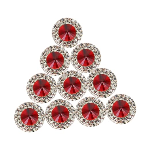 40 Stück Funkelnde Rote Rhinestones für Diy Bastelprojekte Glitzernde Schmucksteine für Bekleidungs Haar und Nagelkunst Dekoration von EXCEART