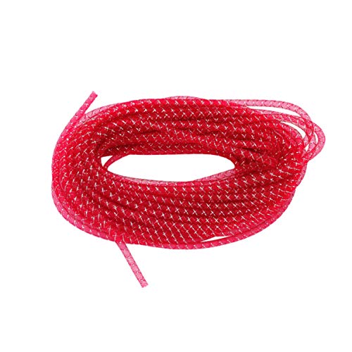 8Mm Elastische Netzschlauch Aus Polyester - Flexibles Bastelmaterial FüR DIY Schmuckherstellung 25M Rote Maschenrohre FüR Kreative Projekte 8Mm Elastische Netzschlauch Aus Polyester - Flexibles Bastelmaterial FüR DIY Schmuckherstellung 25M Rote Maschenrohre FüR Kreative Projekte von EXCEART