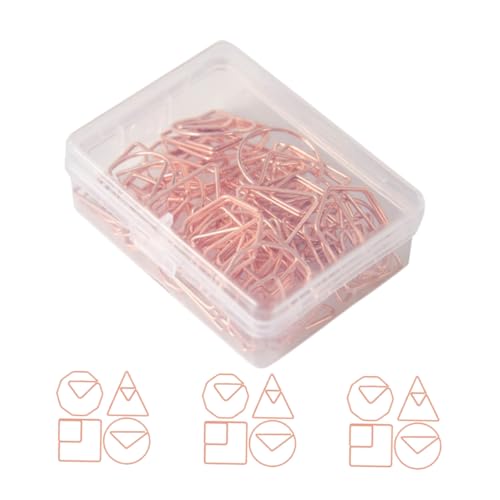 EXCEART 1 Satz Geformte Büroklammer Kreative Büroklammern Falten Büroklammern in Verschiedenen Größen Clips Büroartikel Büromaterial Bürobedarf Datei-clip Eisen Rose Gold 60 Stück EXCEART 1 Satz Geformte Büroklammer Kreative Büroklammern Falten Büroklammern in Verschiedenen Größen Clips Büroartikel Büromaterial Bürobedarf Datei-clip Eisen Rose Gold 60 Stück von EXCEART