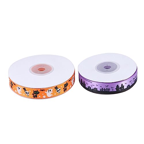 EXCEART 1 Satz Halloween-dekorationsband Geschenkband Halloween Halloweendekorationen Halloween Dekoband Für Halloween-kabelband Handwerksband Diy Band Zum Basteln Polyester Orange 2 Stück EXCEART 1 Satz Halloween-dekorationsband Geschenkband Halloween Halloweendekorationen Halloween Dekoband Für Halloween-kabelband Handwerksband Diy Band Zum Basteln Polyester Orange 2 Stück von EXCEART