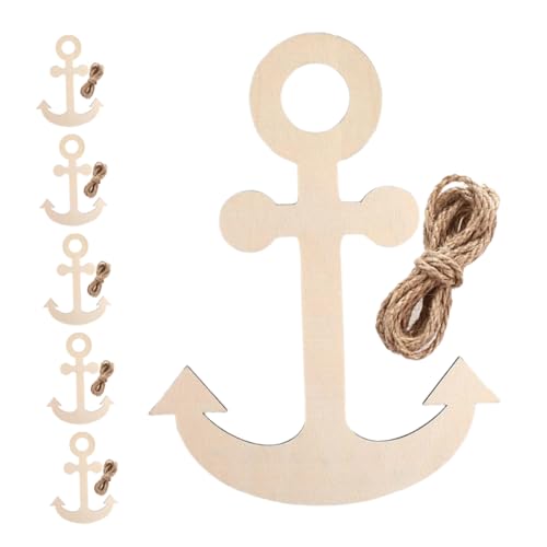 EXCEART 1 Satz Hölzerner Nautischer Anhänger Diy Bastelausschnitte Strand- - Wanddekoration Mit Nautischen Schildern Nautisches Ankerdekor Nautische Partyartikel Beige Holz EXCEART 1 Satz Hölzerner Nautischer Anhänger Diy Bastelausschnitte Strand- - Wanddekoration Mit Nautischen Schildern Nautisches Ankerdekor Nautische Partyartikel Beige Holz von EXCEART