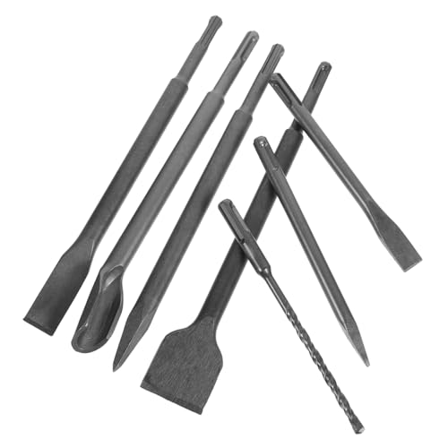 EXCEART 1 Satz Meißel Elektrik -Pickel -Set holzarbeiten Holzspalter-Bohrer Schraubenstücke zum Bohrer Seitenschneider Holzspalter bohren Holz flache Stücke Spatenbohrer 40 Chromstahl Grey von EXCEART
