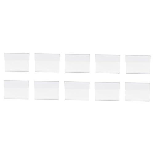 EXCEART 1 Satz Preisschild Anzeige Etikettenhalter Clip Für Korbetiketten Transparentes Etikett Einzelhandel Preisaufsteller Buisiness Werbung Ad Asrtra Supermarktpreis Plastik 10 Stück von EXCEART