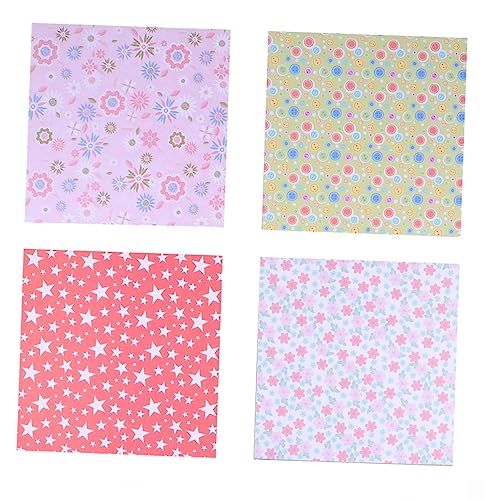 EXCEART 1 Satz Quadratisches Faltpapier Origamipapier Für Bausatz Bunt Cartoon-faltpapier Farbpapier Für Bastelkasten Bastelmaterial Diy-papiere Bastelpapiere 72 Stück von EXCEART