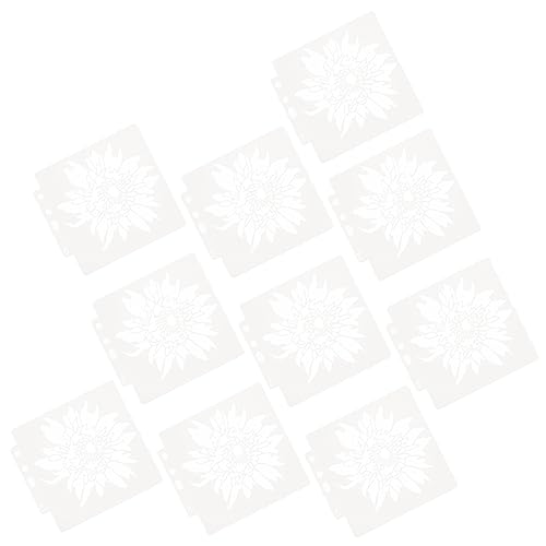 EXCEART 1 Satz Vorlage Für Blumenmalerei Blumen Dekorative Schablonen Botanische Schablonen Bastelset Basteln Für Werkzeug Zum Malen Von Vorlagen Blumen Malvorlage 10 Stück von EXCEART