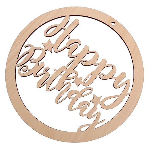 EXCEART 1 Stück Happy Birthday Karte Schild Ein Geburtstag Dekorationen Happy Birthday Hintergrund Topper Geburtstag Tür Neon Urlaub Vintage Männer Buchstaben Happy Birthday Banner Poster von EXCEART