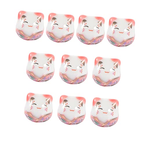 EXCEART Schmuckperlen-set Mit Winkenden Katzen-ornamenten 10 Stück Keramikperlen Zum Basteln EXCEART Schmuckperlen-set Mit Winkenden Katzen-ornamenten 10 Stück Keramikperlen Zum Basteln von EXCEART