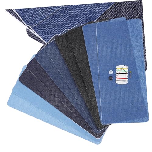 EXCEART Jeans-flicken Zum Aufbügeln Set Selbstklebende Kleidungsflicken Stoffreparaturaufkleber Für Jeans von EXCEART
