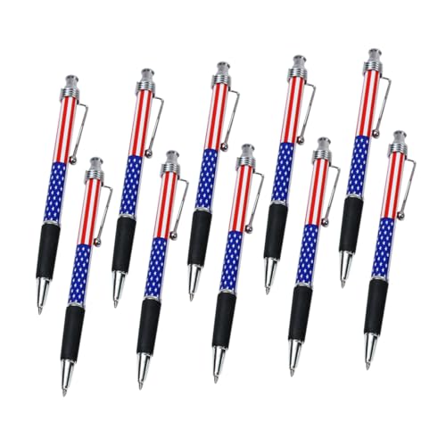 EXCEART 10 Stück Kugelschreiber Mit Flagge Büroschreibstift Komfortabler Griffstift Patriotischer Stift Glatter Kugelschreiber Stifte Schreibstift Für Die Schule Metall EXCEART 10 Stück Kugelschreiber Mit Flagge Büroschreibstift Komfortabler Griffstift Patriotischer Stift Glatter Kugelschreiber Stifte Schreibstift Für Die Schule Metall von EXCEART