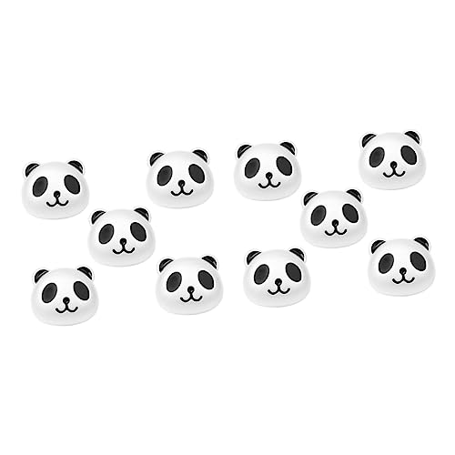 EXCEART 10st Panda-kopf-zubehör Panda-abstandsperle Cartoon-panda-perlen Panda-armbandperlen Cartoon Panda Perlen. Spacer Lose Perlen Metallarmband Edelsteinperlen Legierung Kind Tier von EXCEART