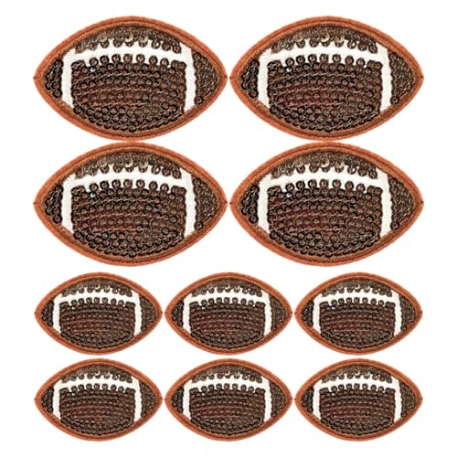 EXCEART 10 Stück Rugby Aufnäher mit Pailletten Bügelpatches für Kleidung Jacken Jeans und Hüte Sportliche Applikationen für Kreative Diy Projekte und Partydekoration EXCEART 10 Stück Rugby Aufnäher mit Pailletten Bügelpatches für Kleidung Jacken Jeans und Hüte Sportliche Applikationen für Kreative Diy Projekte und Partydekoration von EXCEART