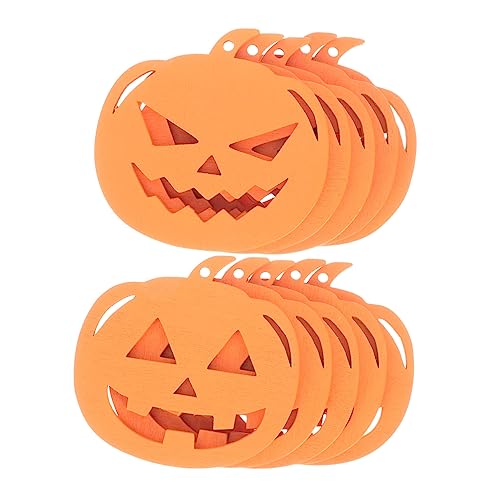 EXCEART 10 Stück Teiliges Diy Halloween Kürbis Holzscheiben Wiederverwendbare Bastelornamente für Kreative Dekorationen für Zuhause Schule und Partys EXCEART 10 Stück Teiliges Diy Halloween Kürbis Holzscheiben Wiederverwendbare Bastelornamente für Kreative Dekorationen für Zuhause Schule und Partys von EXCEART
