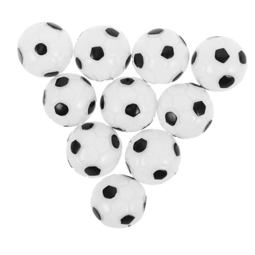 EXCEART 10 Stück Teiliges Fußball Anhänger aus Leichtem Resin Realistische Miniatur Soccer Ball Charms zum Basteln von Schmuck und Accessoires für Fans der Europa Mexiko und WM von EXCEART