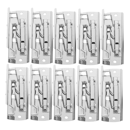 EXCEART 10 Stück Teiliges Metall Klemmbrett Klemmen mit Texturierte Greiffläche Hohe Klemmkraft Verstellbare Federspannung Für Büro Dokumentenhalter EXCEART 10 Stück Teiliges Metall Klemmbrett Klemmen mit Texturierte Greiffläche Hohe Klemmkraft Verstellbare Federspannung Für Büro Dokumentenhalter von EXCEART