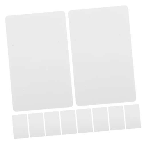 EXCEART 10 Stück Unfertige Blankokarten Pvc-material Sichere Stabile Visitenkarten Für Hochzeitsgeschenkanhänger Und Festivaldekorationen EXCEART 10 Stück Unfertige Blankokarten Pvc-material Sichere Stabile Visitenkarten Für Hochzeitsgeschenkanhänger Und Festivaldekorationen von EXCEART