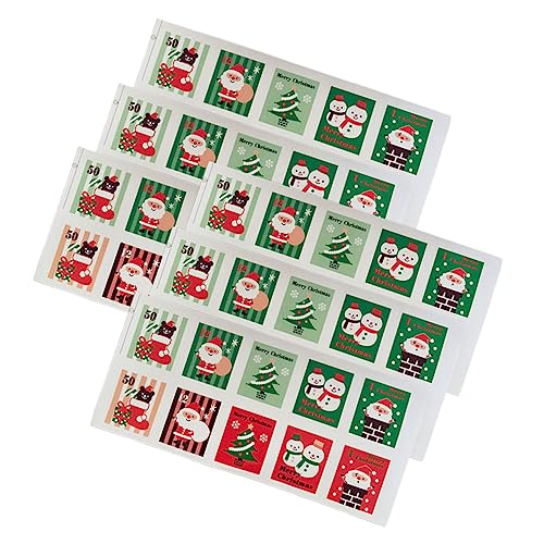 EXCEART 100 Pcs Weihnachten Dekorative Aufkleber Praktische Abdichtung Briefmarken für Verpackung Decor EXCEART 100 Pcs Weihnachten Dekorative Aufkleber Praktische Abdichtung Briefmarken für Verpackung Decor von EXCEART