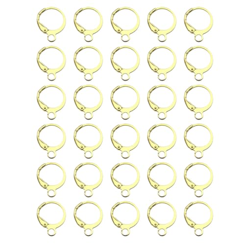 EXCEART 100 StüCk Ohrring-Haken Hebel ZurüCk Hoop Klappbrisur Ohrring-VerschlüSse FüR Diy Schmuckherstellung, Kunst Handwerk, Golden EXCEART 100 StüCk Ohrring-Haken Hebel ZurüCk Hoop Klappbrisur Ohrring-VerschlüSse FüR Diy Schmuckherstellung, Kunst Handwerk, Golden von EXCEART