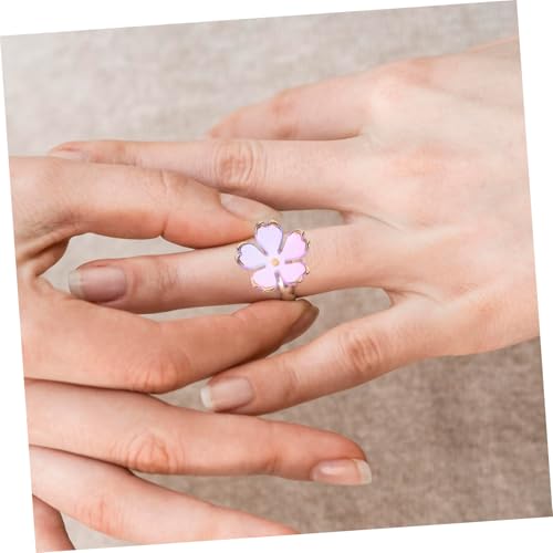 EXCEART 100 Stück Acryl Blütenperlen Petal Mini Blumen Abstandshalter Perlen mit Farbverlauf Blau Gold für DIY Halsketten Armbänder Ohrringe Schmuckherstellung von EXCEART