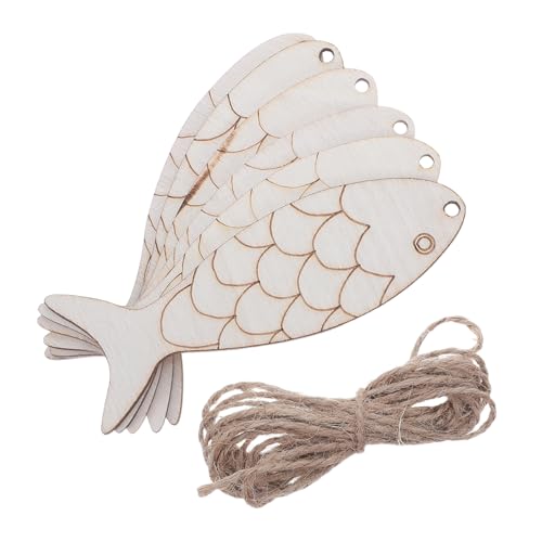 EXCEART 100 Stück Holzfisch Ausschnitte mit Aufhängeband Naturbelassene Holzdekoration zum Bemalen DIY Bastelset für Party und Wanddeko Langlebige Fisch Holzornamente für Innen und EXCEART 100 Stück Holzfisch Ausschnitte mit Aufhängeband Naturbelassene Holzdekoration zum Bemalen DIY Bastelset für Party und Wanddeko Langlebige Fisch Holzornamente für Innen und von EXCEART