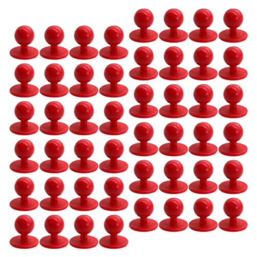 EXCEART 100 Stück Koch-Mantel-Nietenknöpfe Rund Bewegliche Jacken-Kochknöpfe Kunststoff Rote Nähknöpfe Für Kleidung Bekleidungszubehör Rot von EXCEART