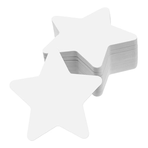 EXCEART 100 Stück Sternpapierschneiden Ausschnitte Zum Basteln Pinnwand Dekorationen Sternverzierungen Aus Papier Mini Star Cutout Decor Sterne Für Bastelprojekte Papierstau Weiß von EXCEART