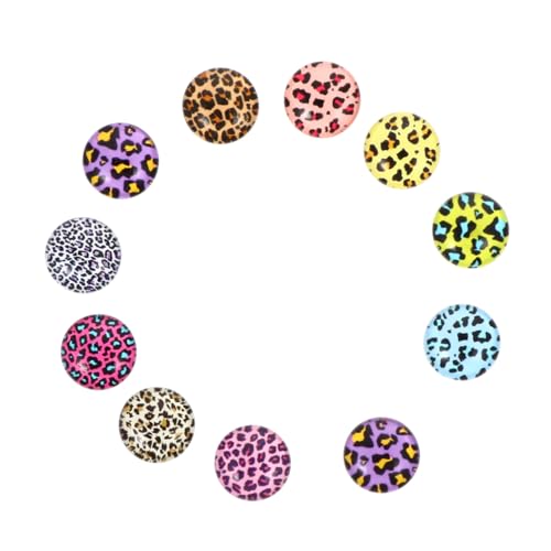 EXCEART 100 Stück Glas-patches Mit Leopardenmuster Schmuckzubehör Flache Rückseite Für Halsketten Partys EXCEART 100 Stück Glas-patches Mit Leopardenmuster Schmuckzubehör Flache Rückseite Für Halsketten Partys von EXCEART