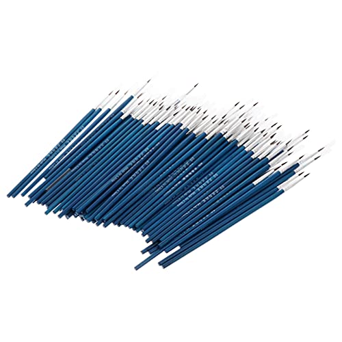 EXCEART 100st 00 Hookline-Stift Pinsel Zum Malen Von Kunsthandwerk Öl-Wasser-Pinsel Künstler Malpinsel Ölmalpinsel Pinsel Mit Feinen Details Haselnussbürste Schlaganfall Nylon Ölpinsel von EXCEART