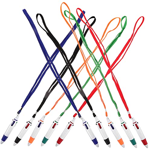EXCEART 10er-pack Kugelschreiber mit Umhängeband Druckkugelschreiber für Jungen und Mädchen Krankenschwestern Studenten 4 Bunte Stifte Schnur EXCEART 10er-pack Kugelschreiber mit Umhängeband Druckkugelschreiber für Jungen und Mädchen Krankenschwestern Studenten 4 Bunte Stifte Schnur von EXCEART