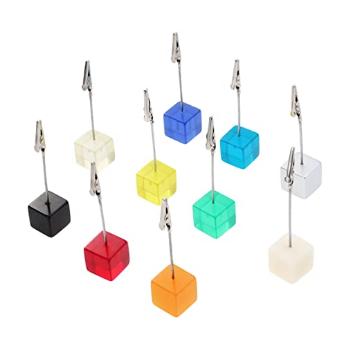 EXCEART 10Stücke Würfelförmiger Foto Clip Halter aus Harz Memo Halter für Hochzeiten Tischkartenhalter DIY für Büro und Zuhause EXCEART 10Stücke Würfelförmiger Foto Clip Halter aus Harz Memo Halter für Hochzeiten Tischkartenhalter DIY für Büro und Zuhause von EXCEART