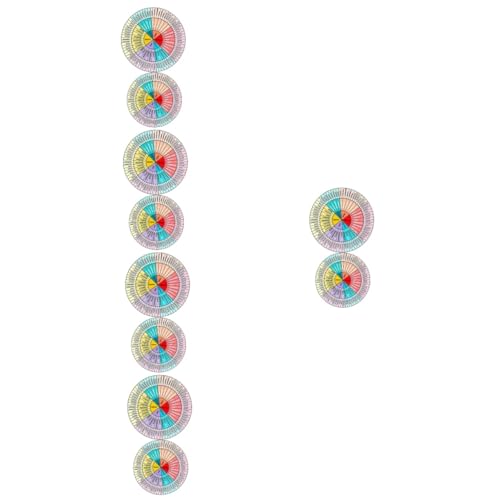 EXCEART 10blätter Emotion Wheel Sticker Selbstklebende Aufkleber Für Laptop Computer Notizbuch Langlebiges Pvc Material Einzigartiges Design Für Emotionen Und Gefühle von EXCEART